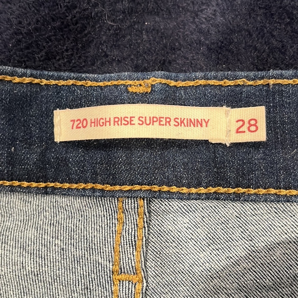 Levi Levi’s 720 High Rise Super Skinny 28 - Picture 4 of 4